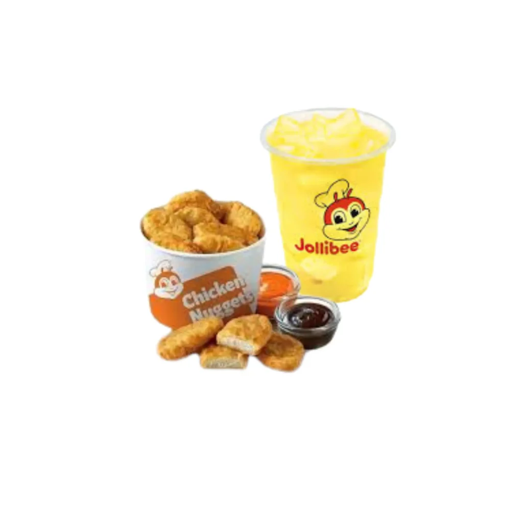 Mix and Match Menu 7 chicken nuggets with dip and Pineapple Juice