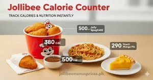 Jollibee calorie counter tool and nutrition info